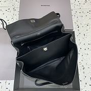 Balenciaga Rodeo Large Handbag in Smooth Calfskin Black Silver Hardware - 40x30x13cm - 2