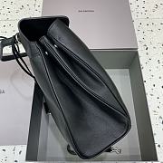 Balenciaga Rodeo Large Handbag in Smooth Calfskin Black Silver Hardware - 40x30x13cm - 4