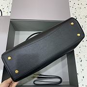 Balenciaga Rodeo Large Handbag in Smooth Calfskin Black Gold Hardware - 40x30x13cm - 3