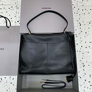 Balenciaga Rodeo Large Handbag in Smooth Calfskin Black Gold Hardware - 40x30x13cm - 4