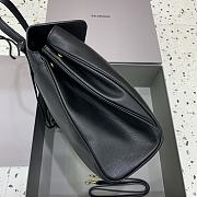 Balenciaga Rodeo Large Handbag in Smooth Calfskin Black Gold Hardware - 40x30x13cm - 5