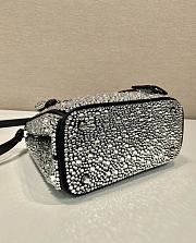 Prada Galleria Satin Mini Bag With Crystals Metal - 20x14.5x9.5cm - 4