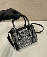 Prada Galleria Satin Mini Bag With Crystals Metal - 20x14.5x9.5cm - 5