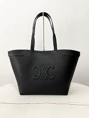 Celine Medium Cabas Anais Cuir Triomphe In Grained Calfskin Black - 54×29.5×15cm - 1