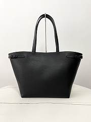 Celine Medium Cabas Anais Cuir Triomphe In Grained Calfskin Black - 54×29.5×15cm - 5