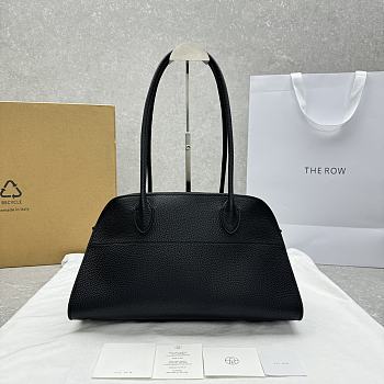 The Row Margaux Shoulder 12 Grained Calfskin Leather Black - 38x18x23cm