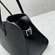 The Row Margaux Shoulder 12 Grained Calfskin Leather Black - 38x18x23cm - 6