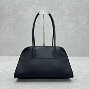 The Row Margaux Shoulder 12 Grained Calfskin Leather Black - 38x18x23cm - 3