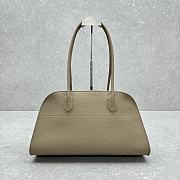 The Row Margaux Shoulder 12 Grained Calfskin Leather Milk Tea - 38x18x23cm - 5