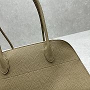 The Row Margaux Shoulder 12 Grained Calfskin Leather Milk Tea - 38x18x23cm - 4