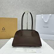 The Row Margaux Shoulder 12 Calfskin Leather Chocolate - 38x18x23cm - 1