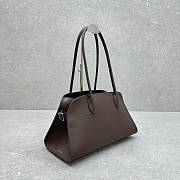 The Row Margaux Shoulder 12 Calfskin Leather Chocolate - 38x18x23cm - 6