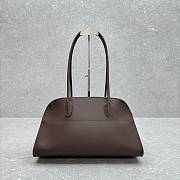 The Row Margaux Shoulder 12 Calfskin Leather Chocolate - 38x18x23cm - 3