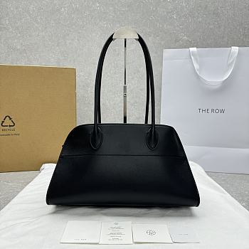 The Row Margaux Shoulder 12 Calfskin Leather Black - 38x18x23cm