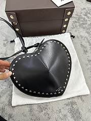 Alaia Le Cœur Bag In Calfskin Heart Black - 21x17x5cm - 6