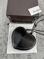 Alaia Le Cœur Bag In Calfskin Heart Black - 21x17x5cm - 4