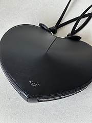 Alaia Le Coeur Bag In Calfskin Black - 21x17x5cm - 6