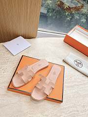 Hermes Oran Sandal Lamskin Pink - 6