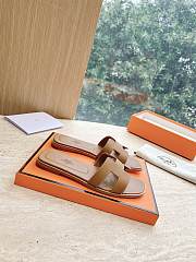 Hermes Oran Sandal Lamskin Brown 16971 - 2