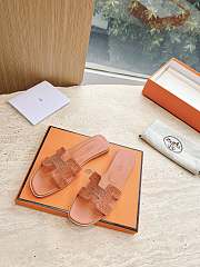 Hermes Oran Sandal Lamskin Blingbling Orange - 5