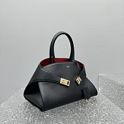 Ferragam Hug Bicolor Handbag Black/ Red - 32×22×14cm - 5