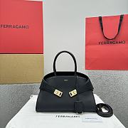 Ferragam Hug Handbag Black - 32×22×14cm - 1