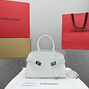 Ferragam Hug Handbag White - 32×22×14cm - 1