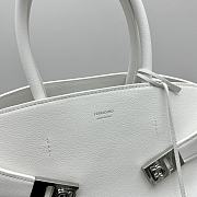 Ferragam Hug Handbag White - 32×22×14cm - 2