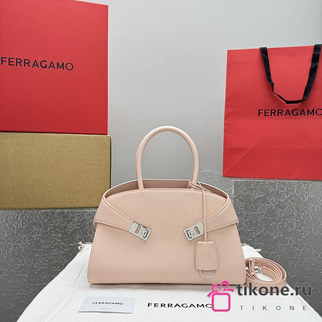 Ferragam Hug Handbag Pink - 32×22×14cm - 1