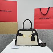 Ferragamo Hug Kuban Canvas - 32×22×14cm - 1