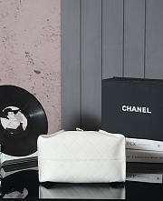 Chanel Drawstring Bucket Hobo Small Caviar White - 30×26×14cm - 6