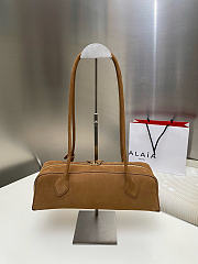 Alaia Le Teckel Medium Bag In Nubuk Calfskin Brown - 33x11x10cm - 4