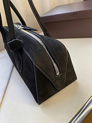 Alaia Le Teckel Medium Bag In Nubuk Calfskin Black - 33x11x10cm - 6