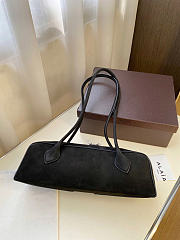 Alaia Le Teckel Medium Bag In Nubuk Calfskin Black - 33x11x10cm - 2