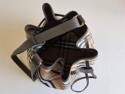 Burberry Mini Check Bucket Bag Black - 20x17.5x10.5cm - 5