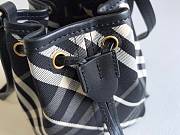 Burberry Mini Check Bucket Bag Black - 20x17.5x10.5cm - 4