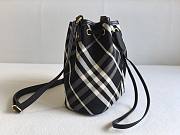 Burberry Mini Check Bucket Bag Black - 20x17.5x10.5cm - 3