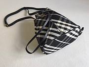 Burberry Mini Check Bucket Bag Black - 20x17.5x10.5cm - 2