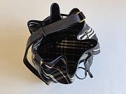 Burberry Medium Check Bucket Bag Black - 29x27.5x16cm - 6