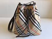 Burberry Medium Check Bucket Bag Beige - 29x27.5x16cm - 1