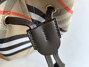 Burberry Medium Check Bucket Bag Beige - 29x27.5x16cm - 4