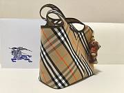 Burberry Small Check Tote Beige - 39x14x25cm - 2