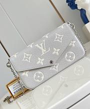 LV Felicie Pochette Monogram Empreinte Gray M14227 - 21x12x3cm - 1