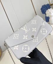 LV Felicie Pochette Monogram Empreinte Gray M14227 - 21x12x3cm - 6