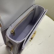 Celine Teen Triomphe Bag In Shiny Calfskin Teen Light Lavender - 18.5x13.5x7cm - 2