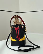 Fendi Mon Tresor Lunar New Year Black Leather Mini Bag - 18×12×10cm - 1