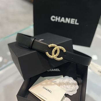 Chanel Belt Black 17111 3cm