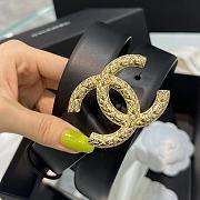 Chanel Belt Black 17111 3cm - 2