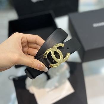 Chanel Belt Black 17112 3cm