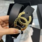 Chanel Belt Black 17112 3cm - 4